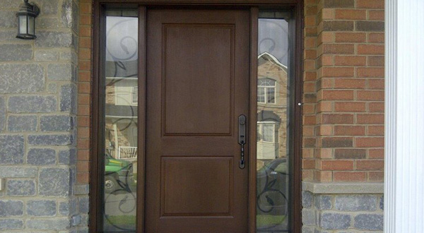 new entry door installed by evolve windows and doors